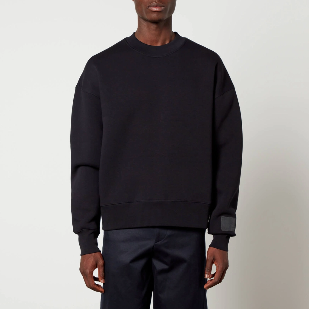 AMI Paris Logo-Appliqu d Organic Cotton-Blend Sweatshirt - S